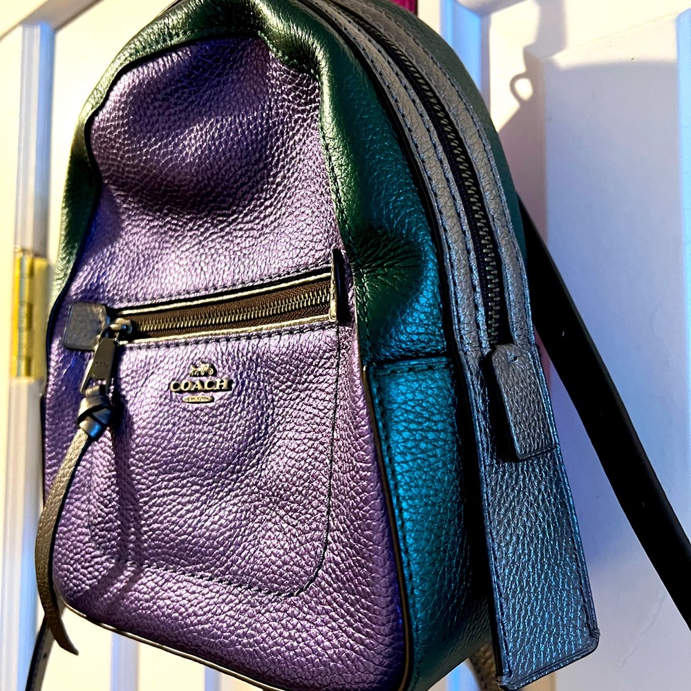 Coach mini metallic purse. Nearly perfect condition.